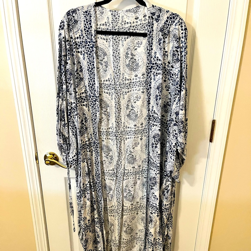 Blue & White Kimono